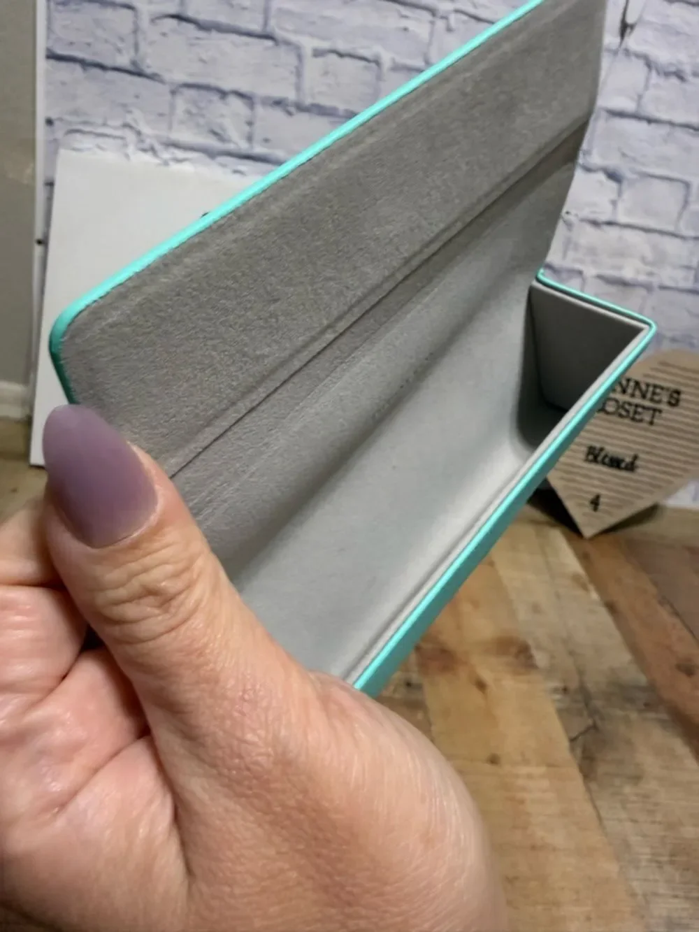 Authentic Tiffany & Co. Sunglass Case Softcase Triangular Glasses Case